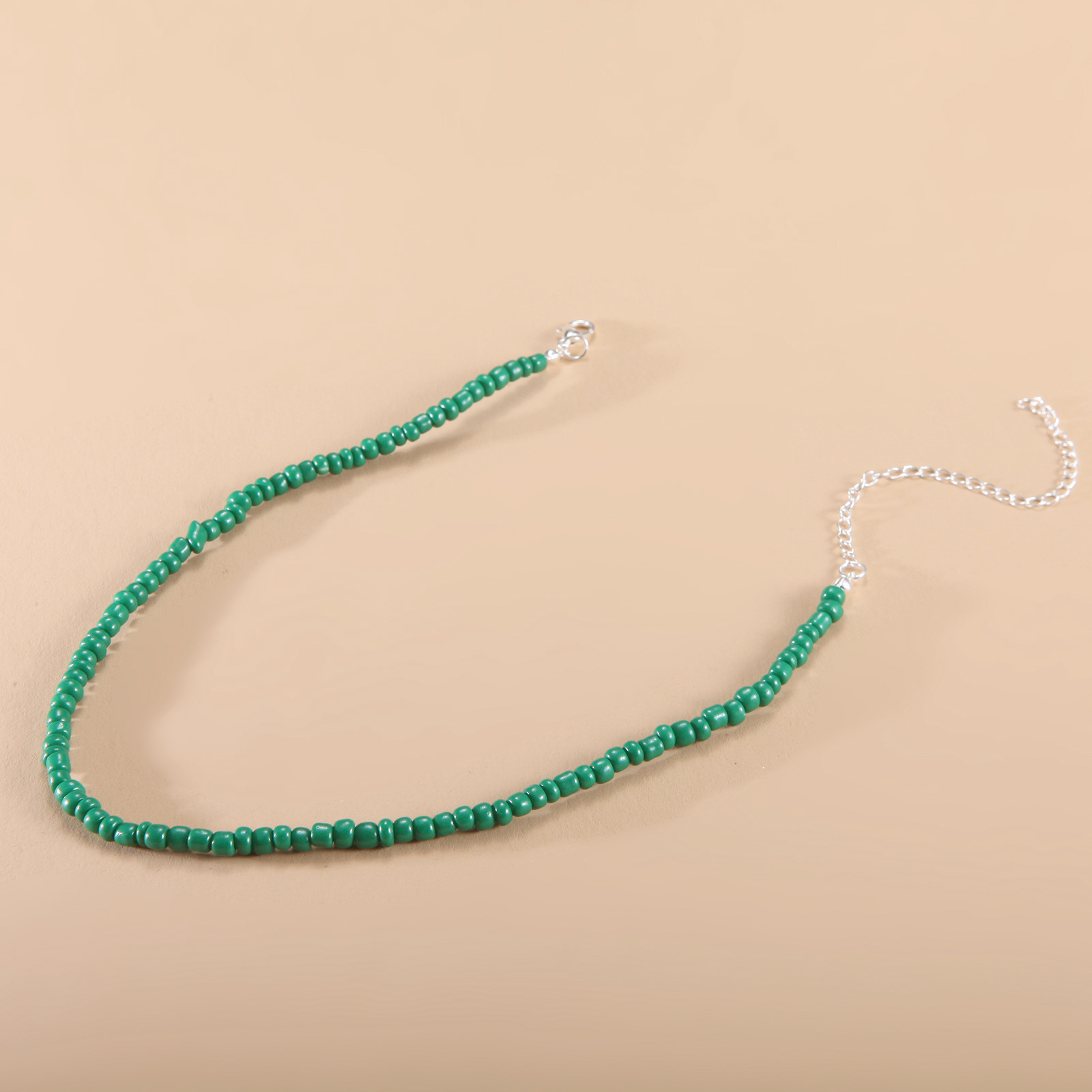 European and American New Necklace Bohemian Short Necklace Choker Amazon Combination Color Bead Necklace