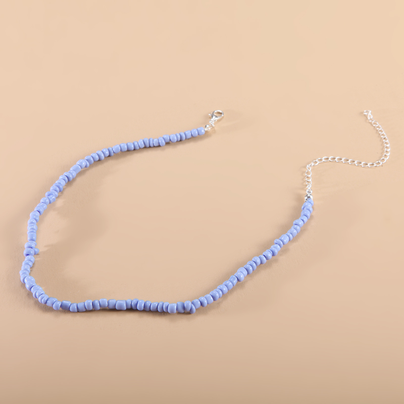 European and American New Necklace Bohemian Short Necklace Choker Amazon Combination Color Bead Necklace