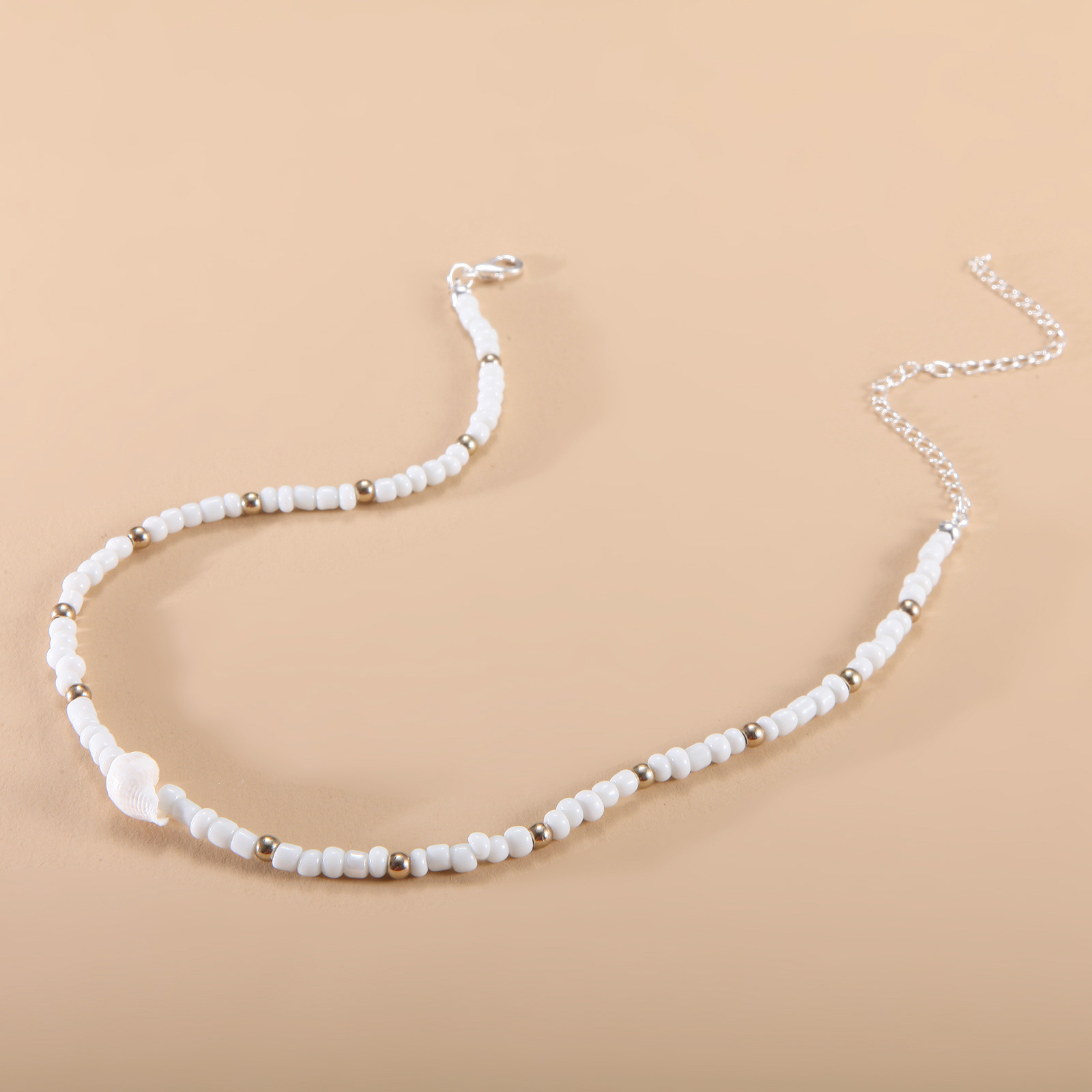 European and American New Necklace Bohemian Short Necklace Choker Amazon Combination Color Bead Necklace