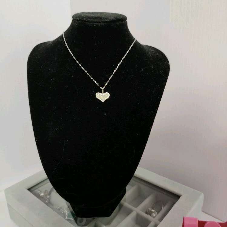 Full Body 925 Silver Love Pearl Necklace Female Ins Simple Dignified Pendant Choker Lovely Small Rice Beads Choker Full Body 925 Silver Love Pearl Necklace Female Ins Simple Dignified Pendant Choker Lovely Small Rice Beads Choker