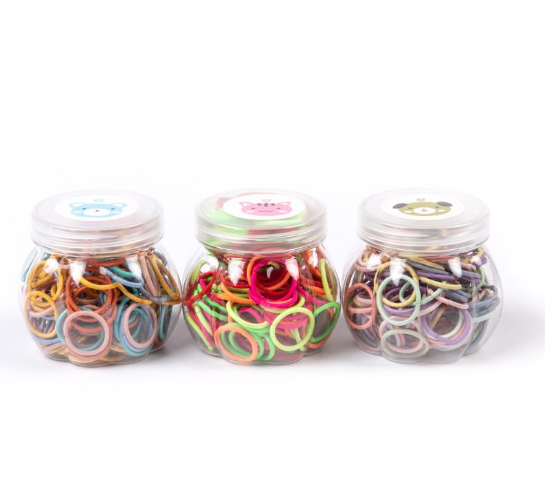 100 Bottled Hot Bracelet Rubber Band High Elastic Nylon Hair Ring Macaron Color Series Not Easy to Break Light Plate Ring Ring 100 Bottled Hot Bracelet Rubber Band High Elastic Nylon Hair Ring Macaron Color Series Not Easy to Break Light Plate Ring Ring