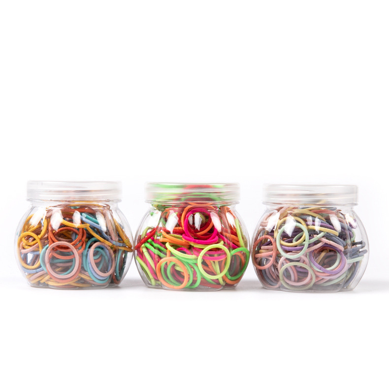 100 Bottled Hot Bracelet Rubber Band High Elastic Nylon Hair Ring Macaron Color Series Not Easy to Break Light Plate Ring Ring 100 Bottled Hot Bracelet Rubber Band High Elastic Nylon Hair Ring Macaron Color Series Not Easy to Break Light Plate Ring Ring