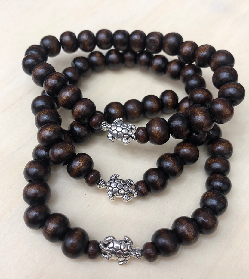 Wooden Bead Turtle Bracelet Elastic Line Longevity Turtle Bracelet E-Commerce Hot-Selling Product Bracelet