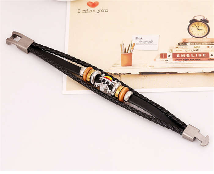 Japan and Korea Fashion Bracelet drop oil Skull Bracelet punk Japan and Korea Fashion Bracelet drop oil Skull Bracelet punk