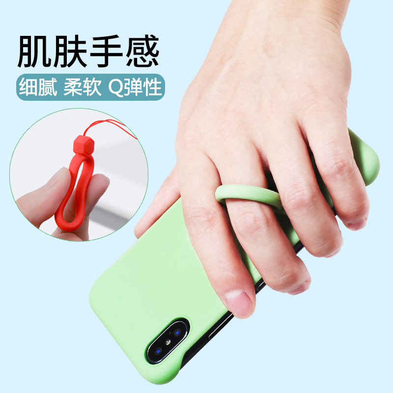 Silicone Ring Little Fan Lanyard Creative Cartoon Gem Kettle Tea Cup Pendant Cute Drop-Resistant Silicone Lanyard