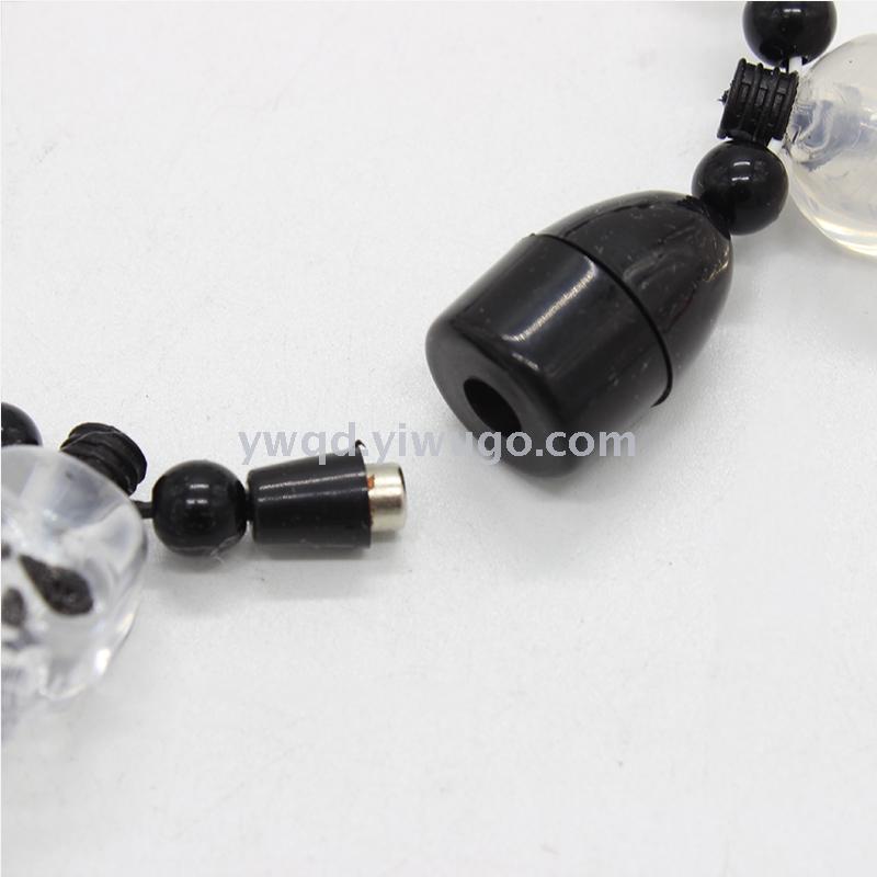 ZD Manufacturer Foreign Trade Popular Style LED Luminous Bracelet Magnet Bracelet Halloween Luminous Bracelet Skull Lighting Chain