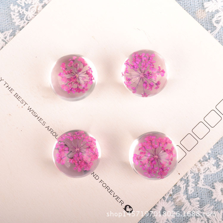 Creative DIY bracelet accessories necklace pendant natural lace flower snow beads flower semi-finished time gem 20# Creative DIY bracelet accessories necklace pendant natural lace flower snow beads flower semi-finished time gem 20#