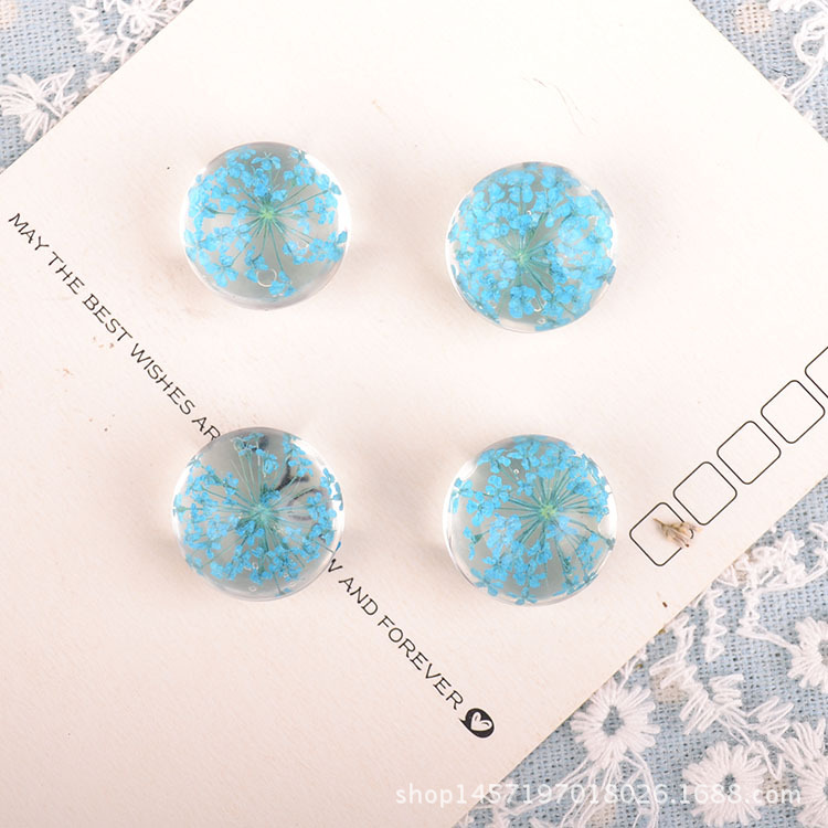 Creative DIY bracelet accessories necklace pendant natural lace flower snow beads flower semi-finished time gem 20# Creative DIY bracelet accessories necklace pendant natural lace flower snow beads flower semi-finished time gem 20#