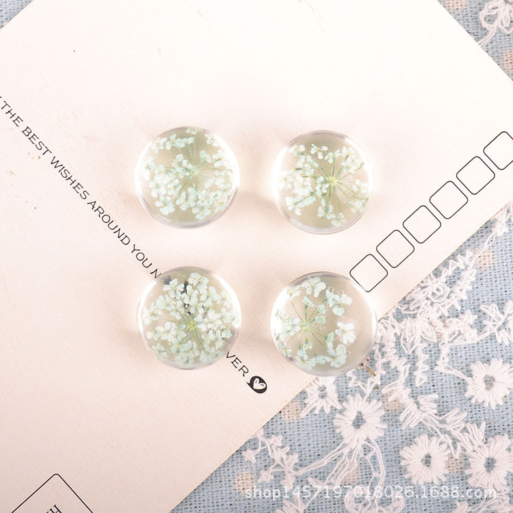 Creative DIY bracelet accessories necklace pendant natural lace flower snow beads flower semi-finished time gem 20# Creative DIY bracelet accessories necklace pendant natural lace flower snow beads flower semi-finished time gem 20#