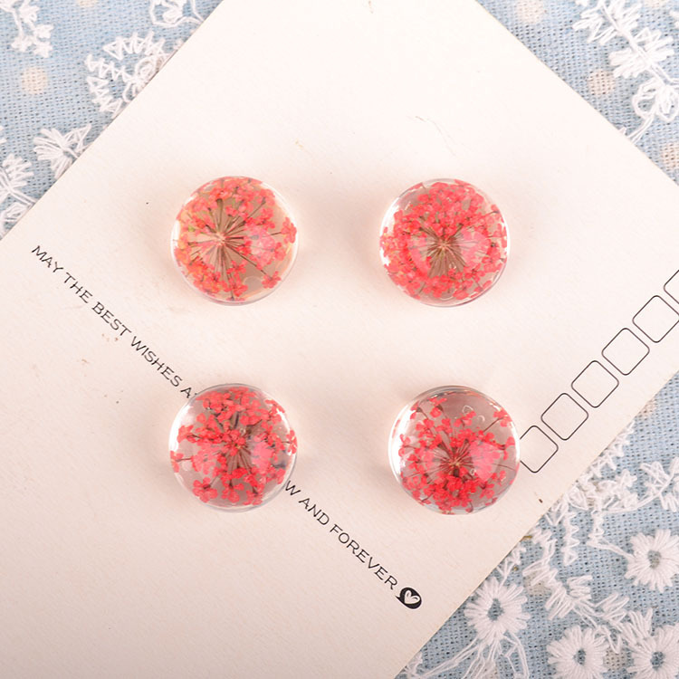 Creative DIY bracelet accessories necklace pendant natural lace flower snow beads flower semi-finished time gem 20# Creative DIY bracelet accessories necklace pendant natural lace flower snow beads flower semi-finished time gem 20#