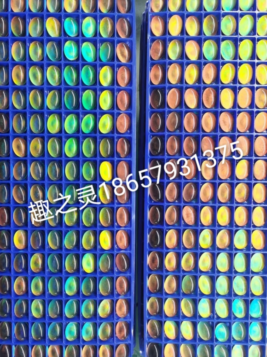 Hot style 8*10 temperature change time gem ring Surface color change Bead toy Accessories manufacturers Hot style 8*10 temperature change time gem ring Surface color change Bead toy Accessories manufacturers