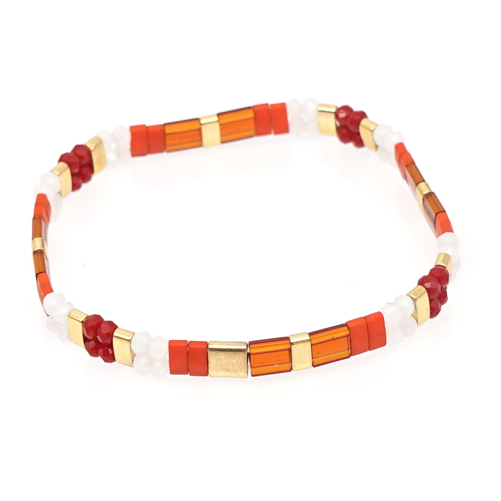 2021 Simple Fashion Tila Beads Woven Beads Bracelet Women's Multi-Layer Twin Bohemian Ethnic Style Hand Jewelry