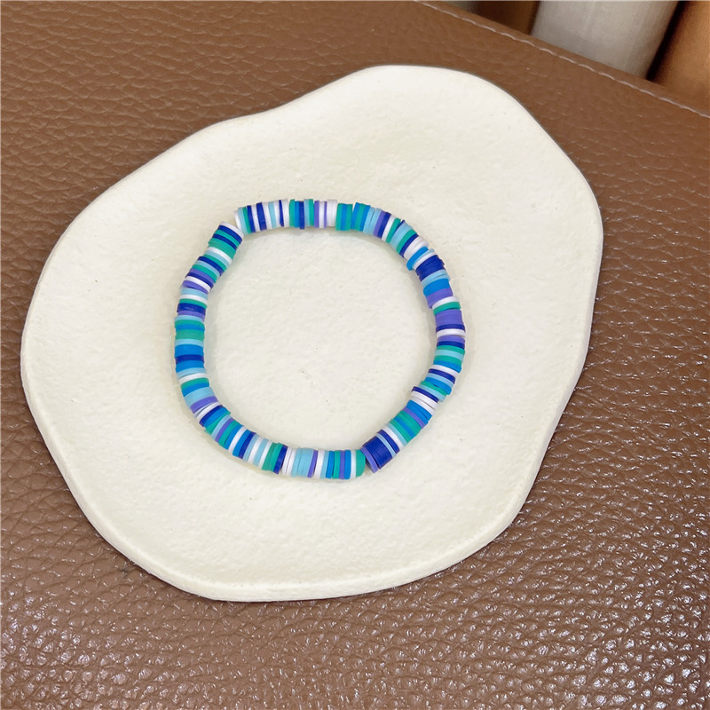 New Ethnic Style Polymer Clay Smiley Bracelet Japanese and Korean Colorful Polymer Clay Retro Elegant Pearl Polymer Clay Bracelet Bracelet L New Ethnic Style Polymer Clay Smiley Bracelet Japanese and Korean Colorful Polymer Clay Retro Elegant Pearl Polymer Clay Bracelet Bracelet L