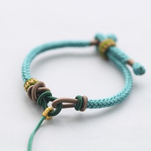Colorful Eight-Strand Braid Children Babies' Red Rope Bracelet Color Thread Handmade Weaving Ethnic Style Couple Girlfriends Customized Carrying Strap