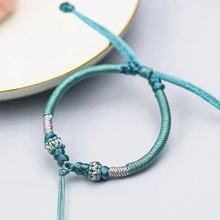 Colorful Eight-Strand Braid Children Babies' Red Rope Bracelet Color Thread Handmade Weaving Ethnic Style Couple Girlfriends Customized Carrying Strap