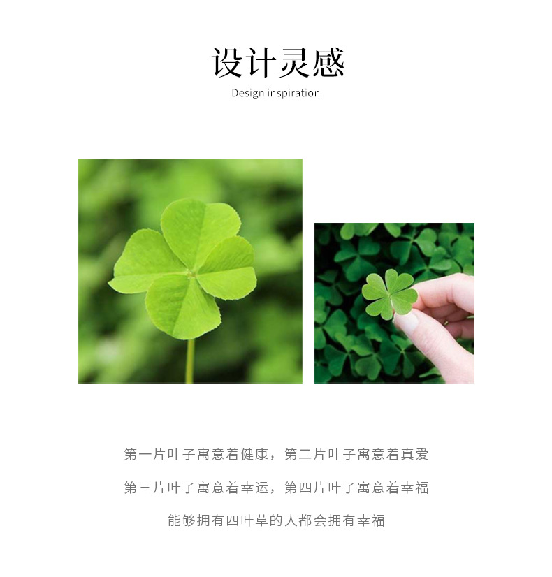 Clover Necklace Female S925 Silver Rose Gold Black Agate Pendant Internet Hot Elegant Accessories Clavicle Chain Korean Style
