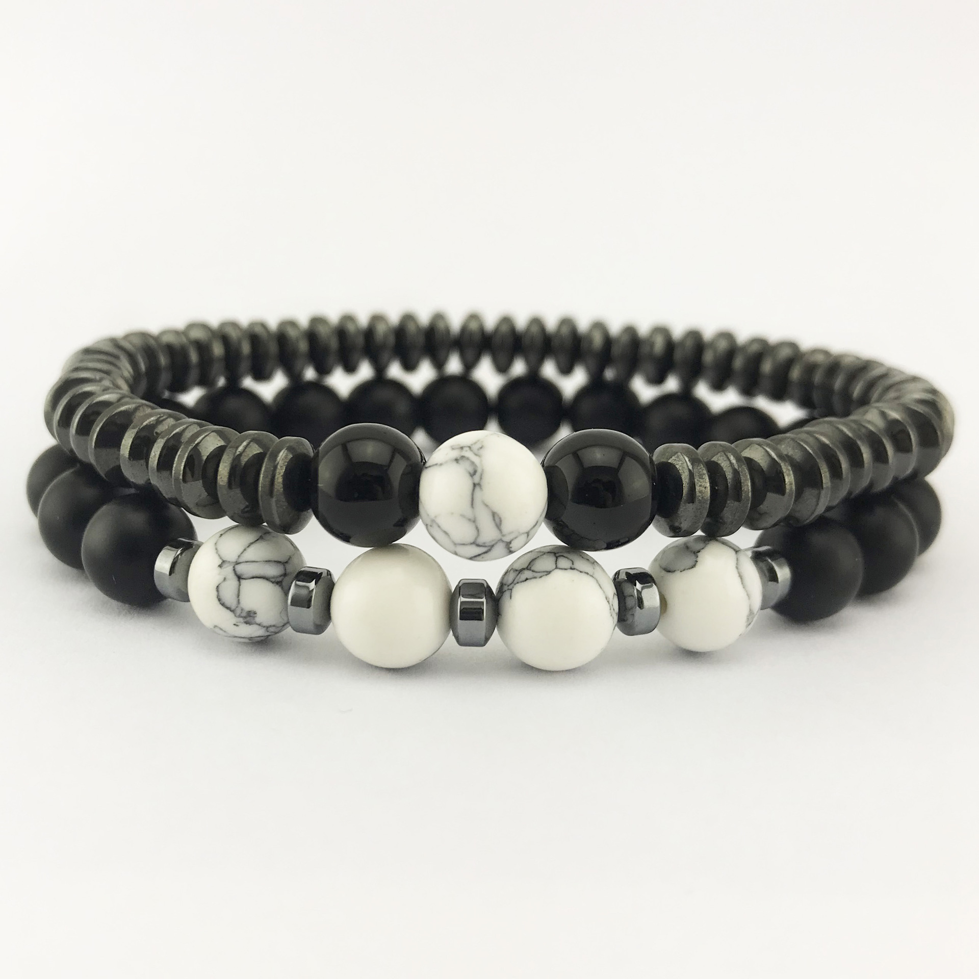European and American Magnet Bracelet Frosted Black Agate Tiger Eye Magnet Bracelet Cross-Border Hot Accessories Retail Gift Wholesale