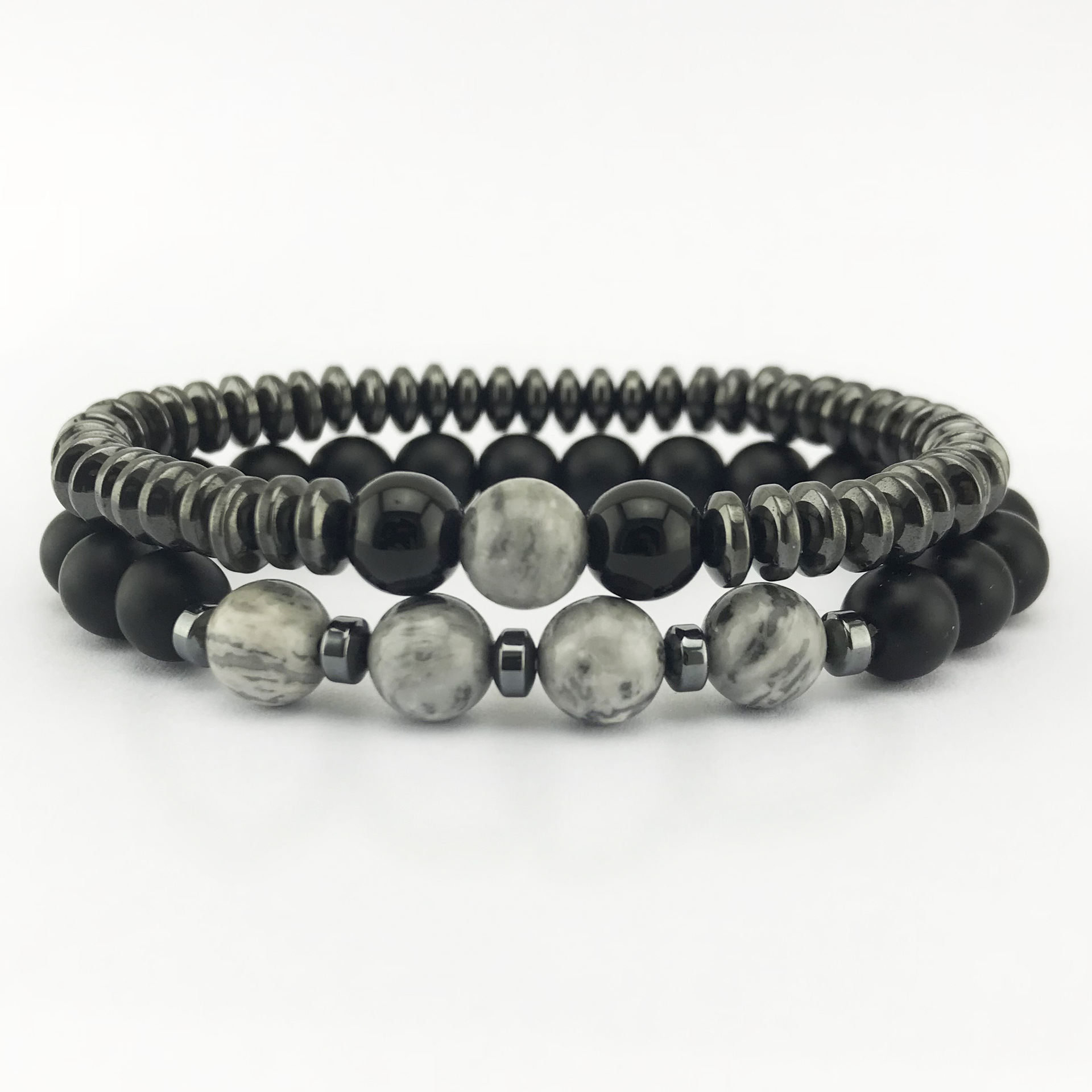 European and American Magnet Bracelet Frosted Black Agate Tiger Eye Magnet Bracelet Cross-Border Hot Accessories Retail Gift Wholesale