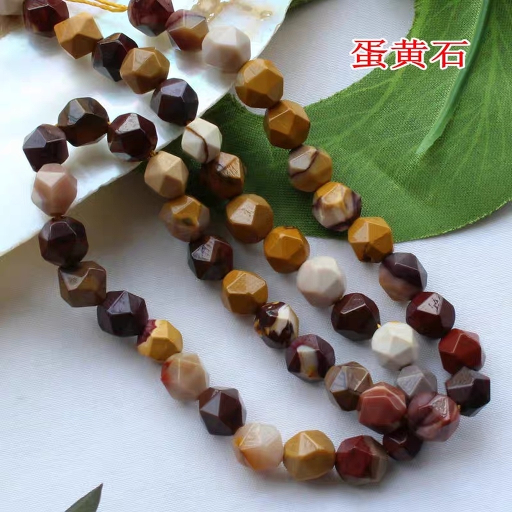 68mm natural black hair crystal agate egg yolk stone white pine bluestone faceted loose bead diamond faceted DIY a