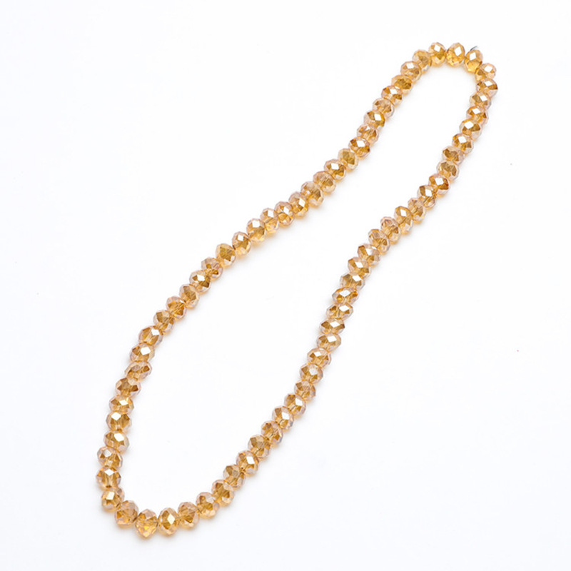 Supply New Exquisite Multi-Color 6M Crystal Flat Beads Wheel Beads Jewelry Accessories Crystal Glass Bracelet Beads String