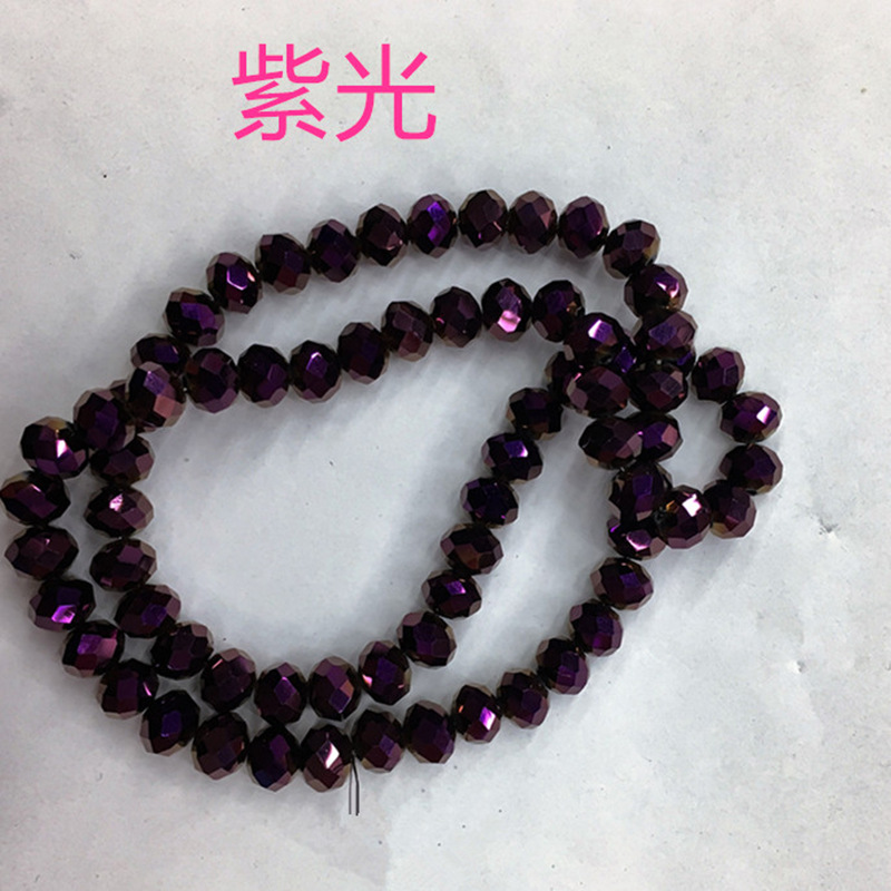 Supply New Exquisite Multi-Color 6M Crystal Flat Beads Wheel Beads Jewelry Accessories Crystal Glass Bracelet Beads String