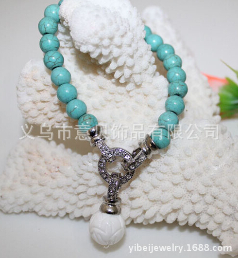 Natural shells coral lapis lazuli, turquoise Lotus natural fashion bracelets CZ buckle ring bracelet Natural shells coral lapis lazuli, turquoise Lotus natural fashion bracelets CZ buckle ring bracelet