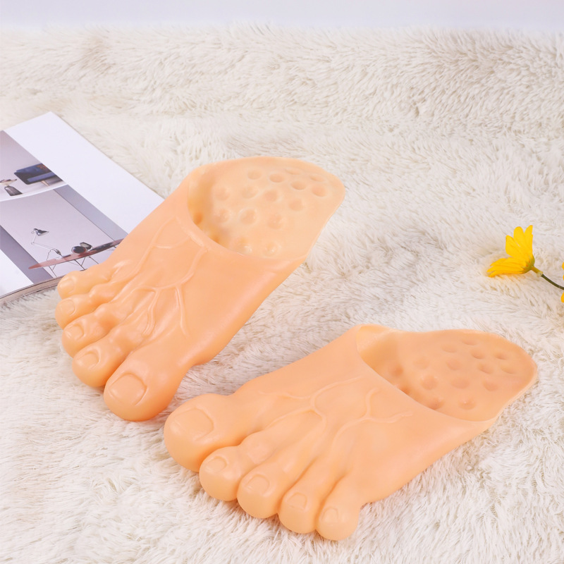 Simulation Giant Funny Slippers Toe Shoes Big Feet Giant Spoof Bare Feet Red Five Fingers Foot Cossplay Simulation Giant Funny Slippers Toe Shoes Big Feet Giant Spoof Bare Feet Red Five Fingers Foot Cossplay
