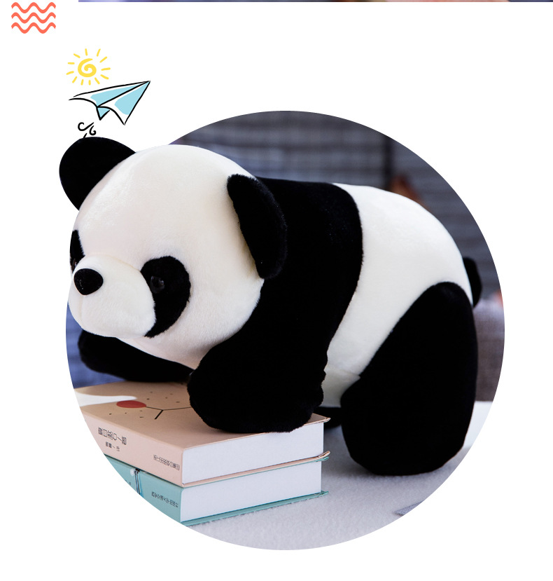 Simulation Giant Panda Doll Stuffed Doll Factory Wholesale Cute Animal Doll Custom Logo Simulation Giant Panda Doll Stuffed Doll Factory Wholesale Cute Animal Doll Custom Logo