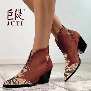 2020 Giant Ti Whole Independent Station Wish Foreign Trade Large Size High Heel Denim Tube Women's Boots 2020 Giant Ti Whole Independent Station Wish Foreign Trade Large Size High Heel Denim Tube Women's Boots