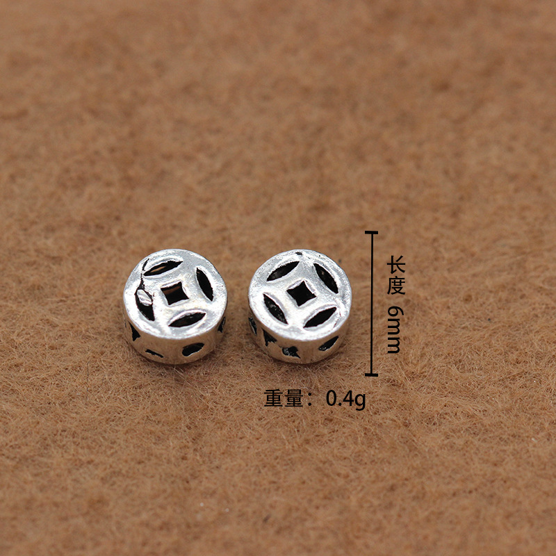 DiyS925Diy pure silver Thai silver copper COINS between pieces garnet pure silver Thai silver accessories wholesale DiyS925Diy pure silver Thai silver copper COINS between pieces garnet pure silver Thai silver accessories wholesale