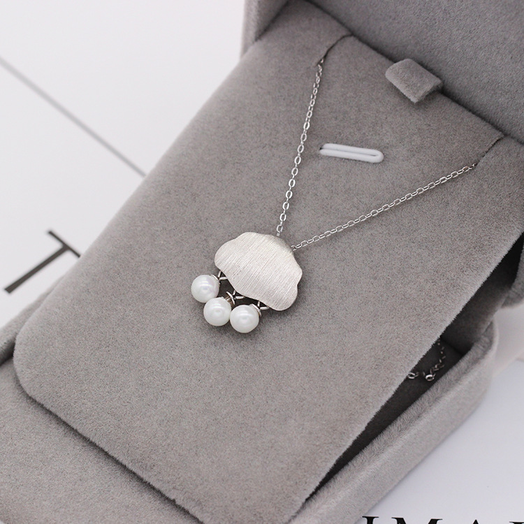 S925 pure silver plated platinum use garnet goldfish necklace simple and stylish valentine 's day gift popular in Chesapeake and Japan