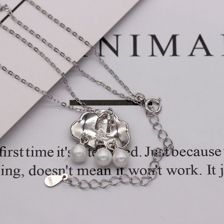 S925 pure silver plated platinum use garnet goldfish necklace simple and stylish valentine 's day gift popular in Chesapeake and Japan