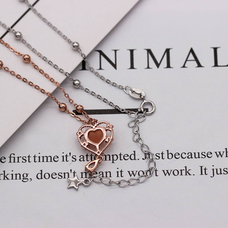 S925 pure silver plated platinum use garnet goldfish necklace simple and stylish valentine 's day gift popular in Chesapeake and Japan S925 pure silver plated platinum use garnet goldfish necklace simple and stylish valentine 's day gift popular in Chesapeake and Japan