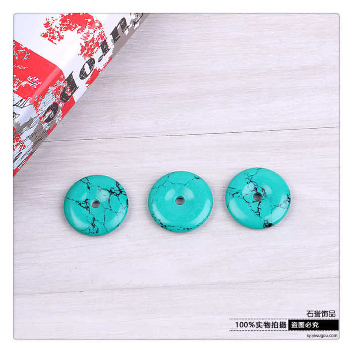 Turquoise pendant turquoise ring necklace sweater chain car hang material accessories accessories Turquoise pendant turquoise ring necklace sweater chain car hang material accessories accessories