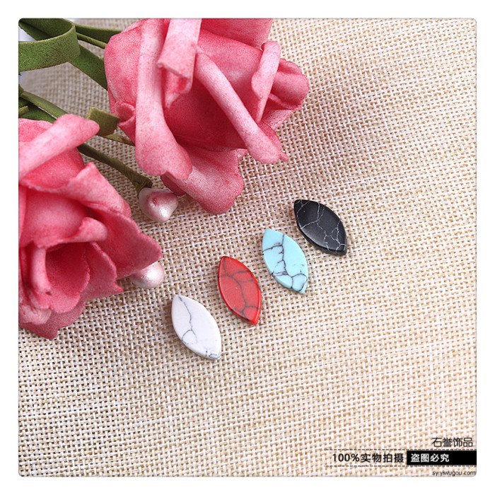 Turquoise horse eye shape ring ring with DIY hand fashion accessories accessories Turquoise horse eye shape ring ring with DIY hand fashion accessories accessories
