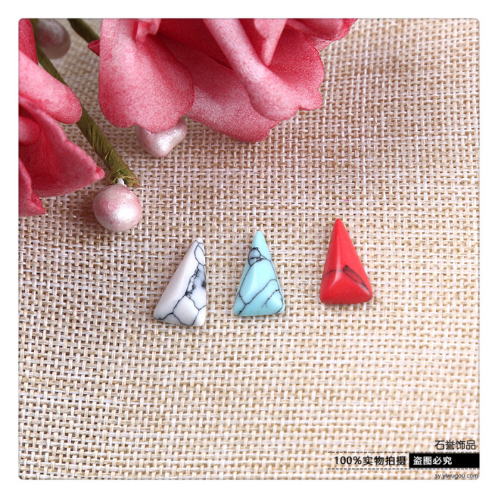 Turquoise diy hand ring diamond ring triangle accessories accessories Turquoise diy hand ring diamond ring triangle accessories accessories