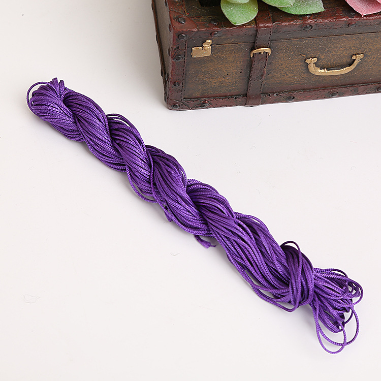 DIY Handmade Jewelry Accessories Bracelet Woven Material a Jade Thread 1mm Chinese Knot Rope Cord for Braiding Tassel/Fringe Wholesale DIY Handmade Jewelry Accessories Bracelet Woven Material a Jade Thread 1mm Chinese Knot Rope Cord for Braiding Tassel/Fringe Wholesale