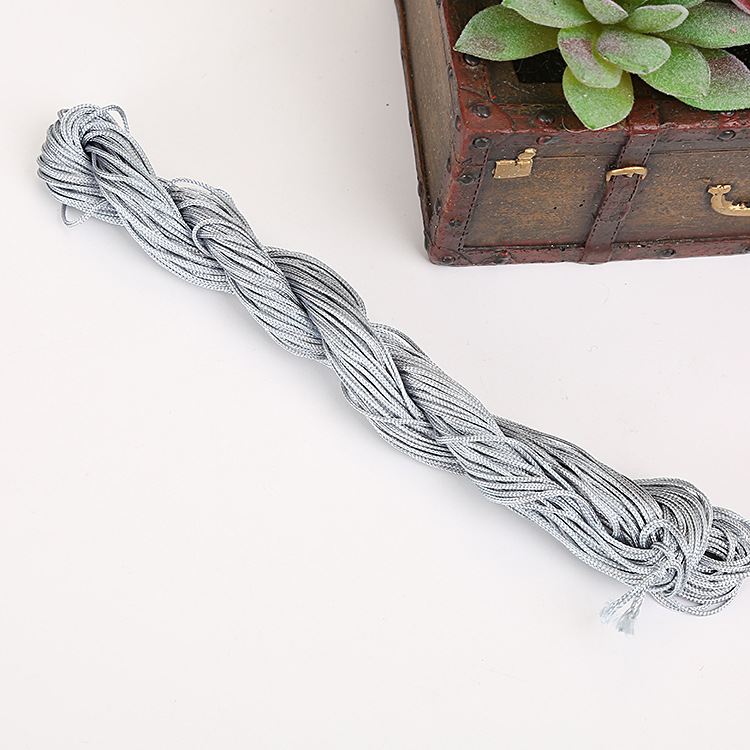 DIY Handmade Jewelry Accessories Bracelet Woven Material a Jade Thread 1mm Chinese Knot Rope Cord for Braiding Tassel/Fringe Wholesale DIY Handmade Jewelry Accessories Bracelet Woven Material a Jade Thread 1mm Chinese Knot Rope Cord for Braiding Tassel/Fringe Wholesale