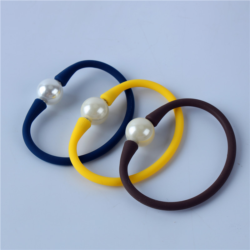 Amazon Silicone Pearl Bracelet Necklace DIY Jade Silicone Bracelet Creative Ornament Freshwater Pearl Bracelet