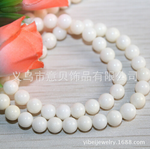 [YiBei Coral]Natural Coral  A material 5mm beads semi-finished products wholesale coral Buddhist accessories