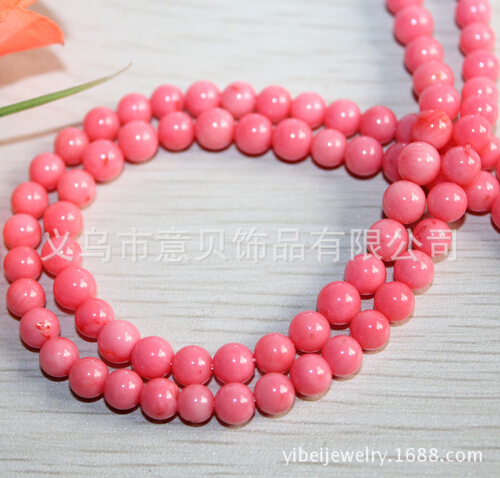 [YiBei Coral] Natural Coral A material 8mm beads semi-finished products wholesale coral Buddhist accessories