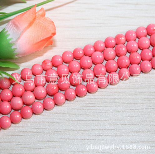 [YiBei Coral] Natural Coral A material 8mm beads semi-finished products wholesale coral Buddhist accessories