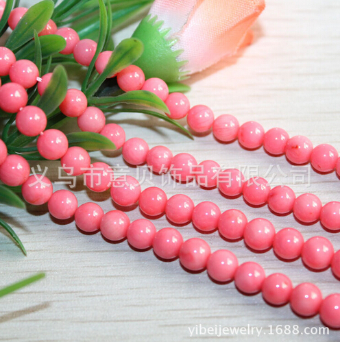 [YiBei Coral] Natural Coral A material 8mm beads semi-finished products wholesale coral Buddhist accessories