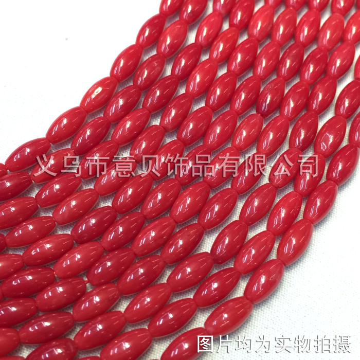 Bei 3*6mm natural coral red coral beads beads semi-finished products wholesale Bei 3*6mm natural coral red coral beads beads semi-finished products wholesale