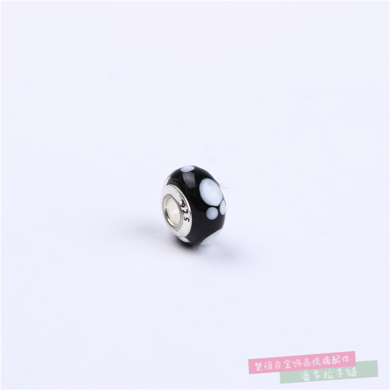 Mixed Color Pandora Beads S925 Silver Jewelry Glazed Loose Beads Bracelet Bracelet Women&#039;s Beaded DIY Accessories