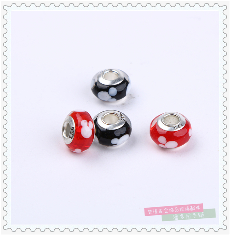 Mixed Color Pandora Beads S925 Silver Jewelry Glazed Loose Beads Bracelet Bracelet Women's Beaded DIY Accessories Mixed Color Pandora Beads S925 Silver Jewelry Glazed Loose Beads Bracelet Bracelet Women's Beaded DIY Accessories
