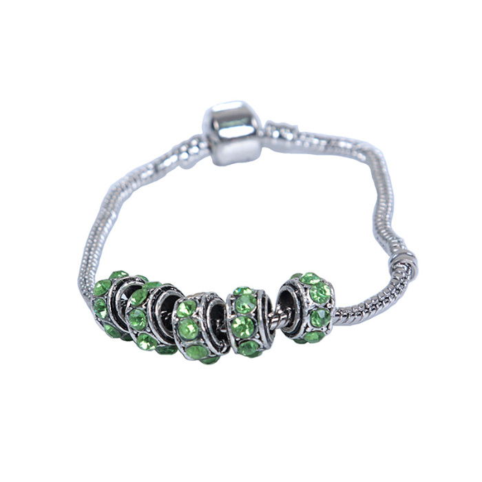DIY ornaments accessory Pandora bracelets beads stainless steel rhinestone-studded beads DIY ornaments accessory Pandora bracelets beads stainless steel rhinestone-studded beads