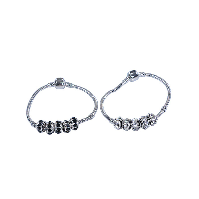 DIY ornaments accessory Pandora bracelets beads stainless steel rhinestone-studded beads DIY ornaments accessory Pandora bracelets beads stainless steel rhinestone-studded beads