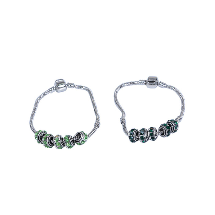 DIY ornaments accessory Pandora bracelets beads stainless steel rhinestone-studded beads DIY ornaments accessory Pandora bracelets beads stainless steel rhinestone-studded beads