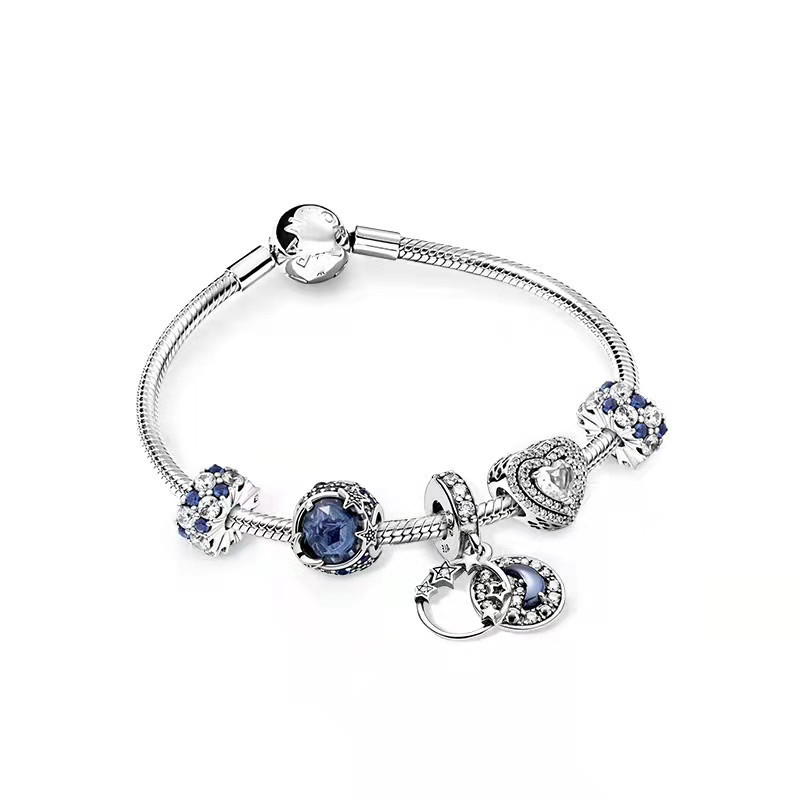 Pandora Bracelet S925 Sterling Silver DIY Beaded Loose Beads Bracelet Fashion Hot Selling Product Gifts for Girlfriend
